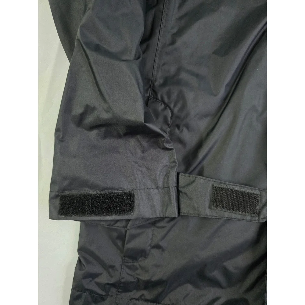 Columbia Omni-Tech Rain Jacket Black Hooded Waterproof Shell Boys Medium 10/12